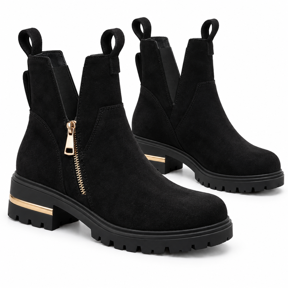 Botki damskie (36-41, 12par) H2412A BLACK
