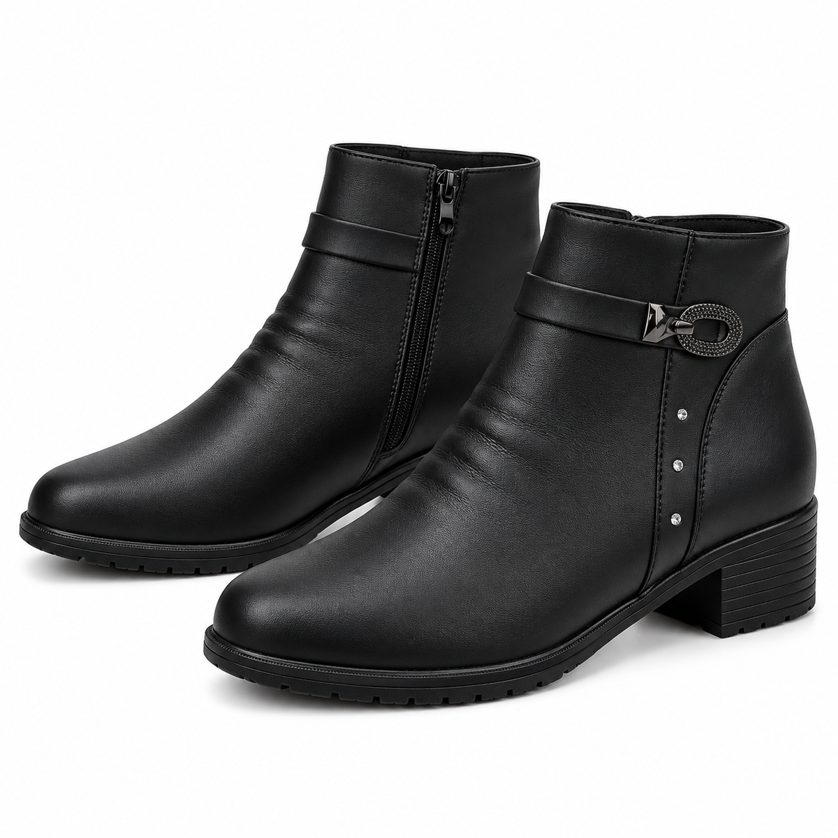 Botki Damskie (37-42) 12Par D92-1 BLACK