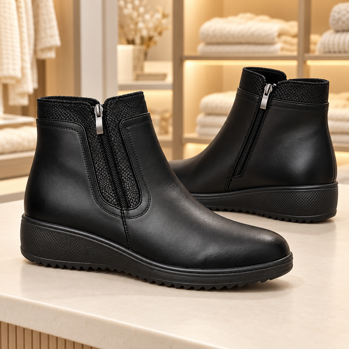Botki Damskie (36-42) 12Par D26317-21 BLACK