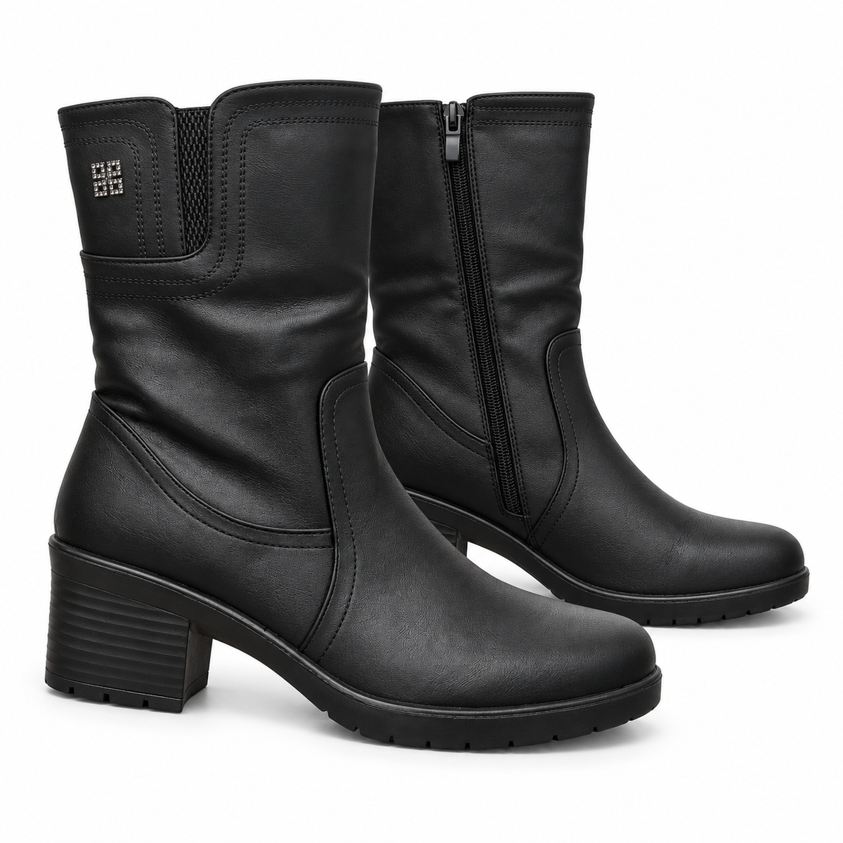 Botki Damskie (36-42) 12Par 7109-21 BLACK