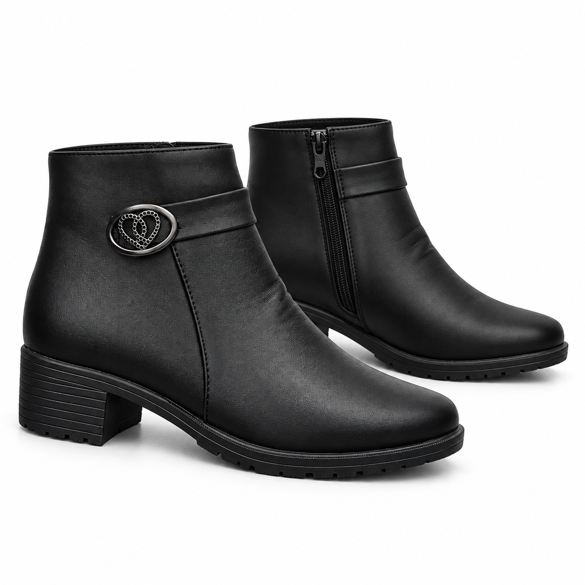 Botki Damskie (37-42) 12Par D91-1 BLACK
