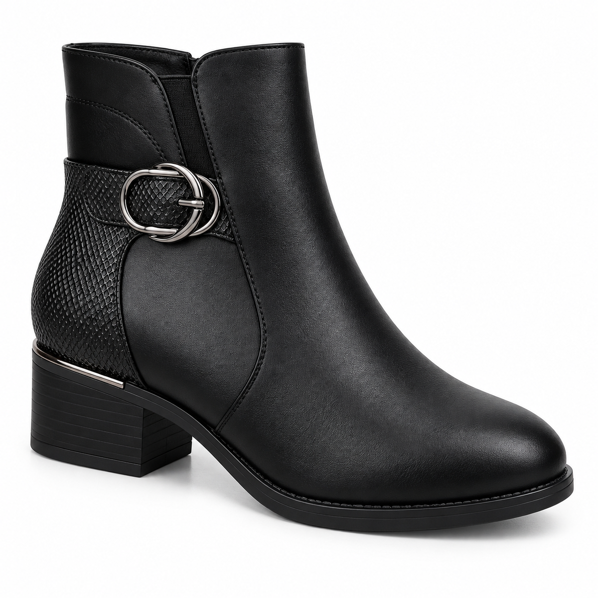 Botki damskie (36-41, 12par) 2819-1 BLACK