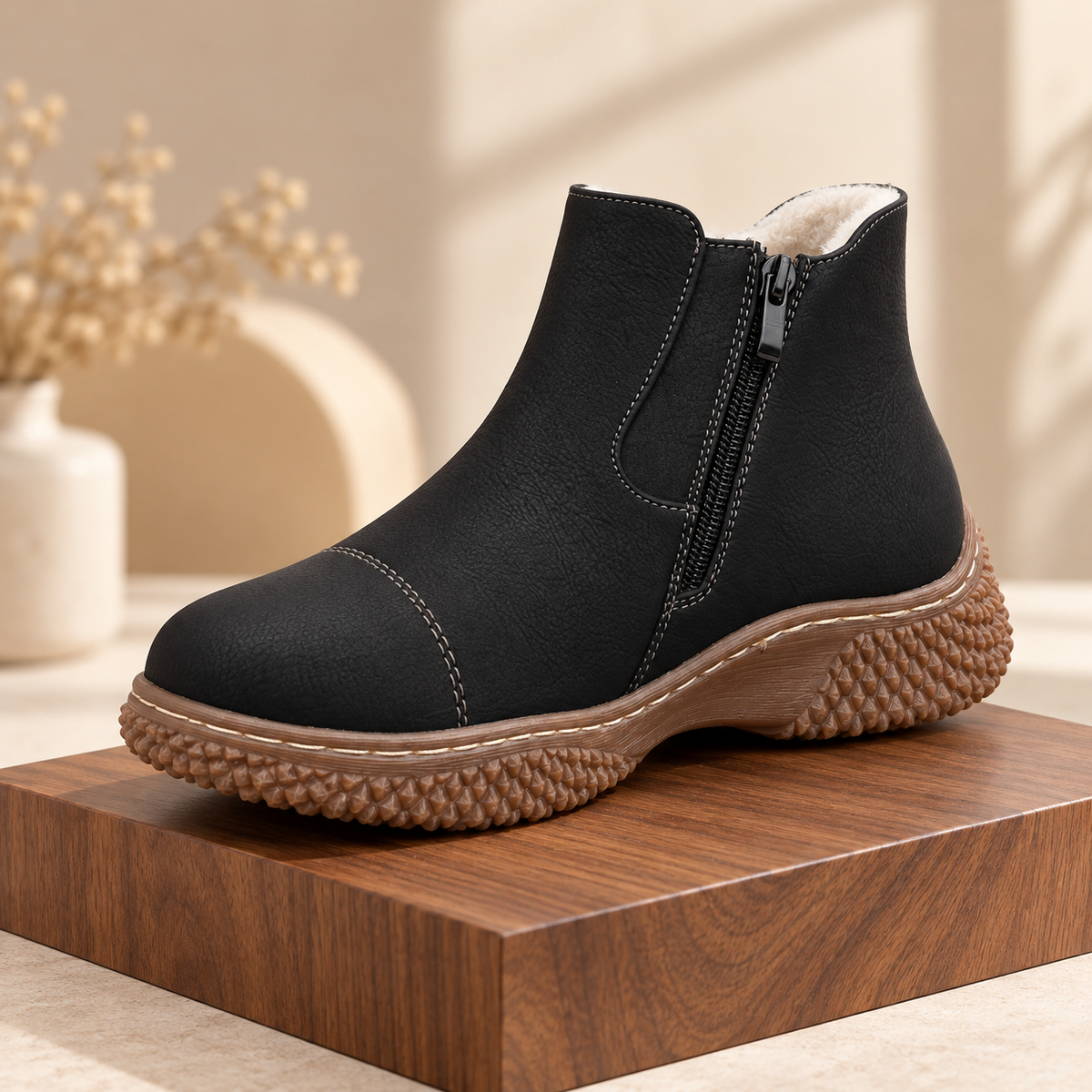 Botki Damskie (36-41) 12Par 9899-1 BLACK