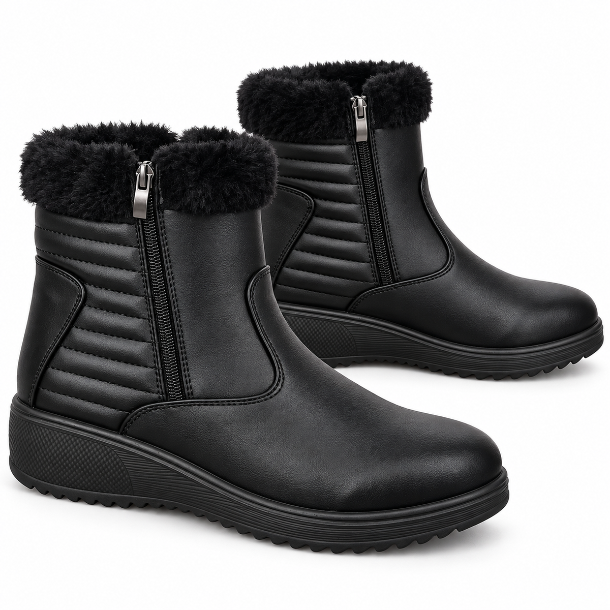 Botki Damskie (36-42) 12Par 26300 BLACK