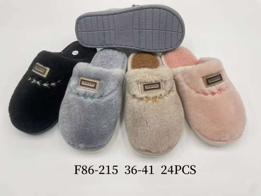 Kapcie Damskie F86-215 (36-41,24p) Mix kolorów
