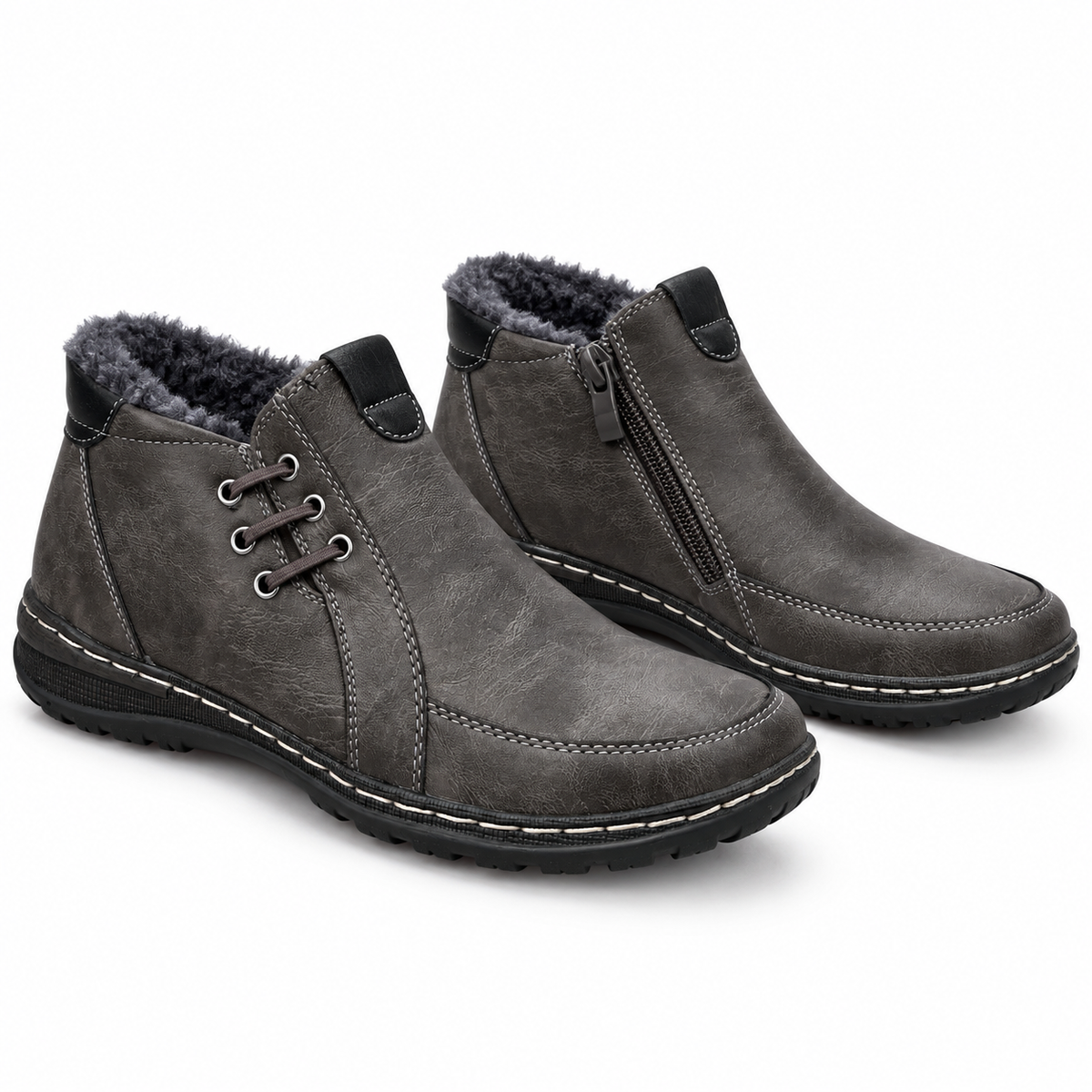 Botki damskie (36-41) 12par 9667-5 GREY