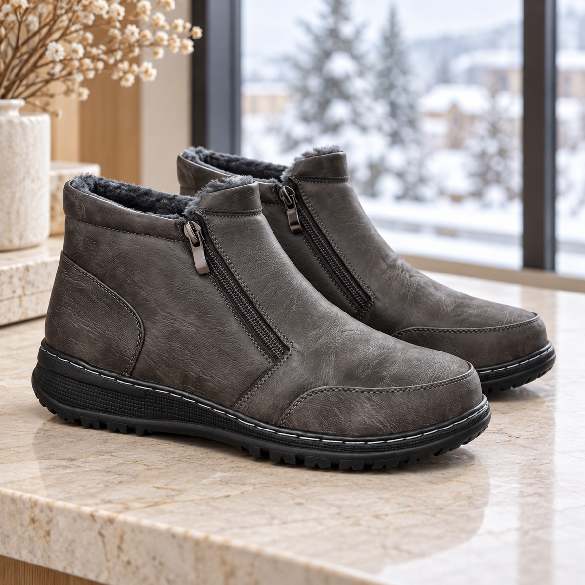 Botki Damskie (36-42) 12Par D83-10 GREY