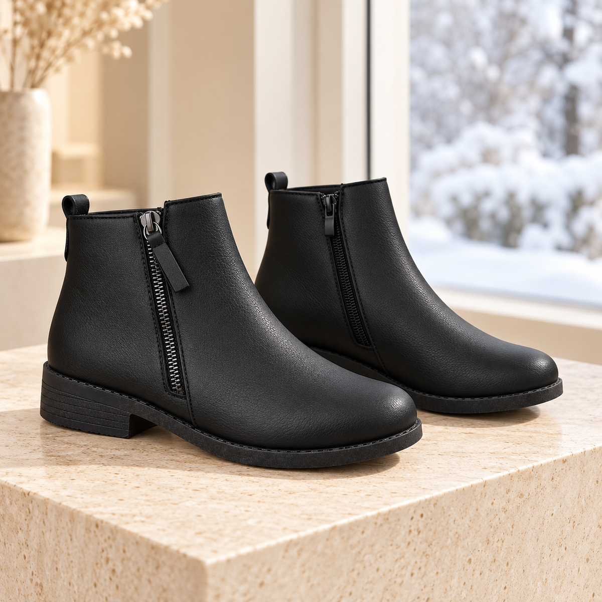 Eleganckie Buty Damskie D3714-1 (36-41,12par) BLACK