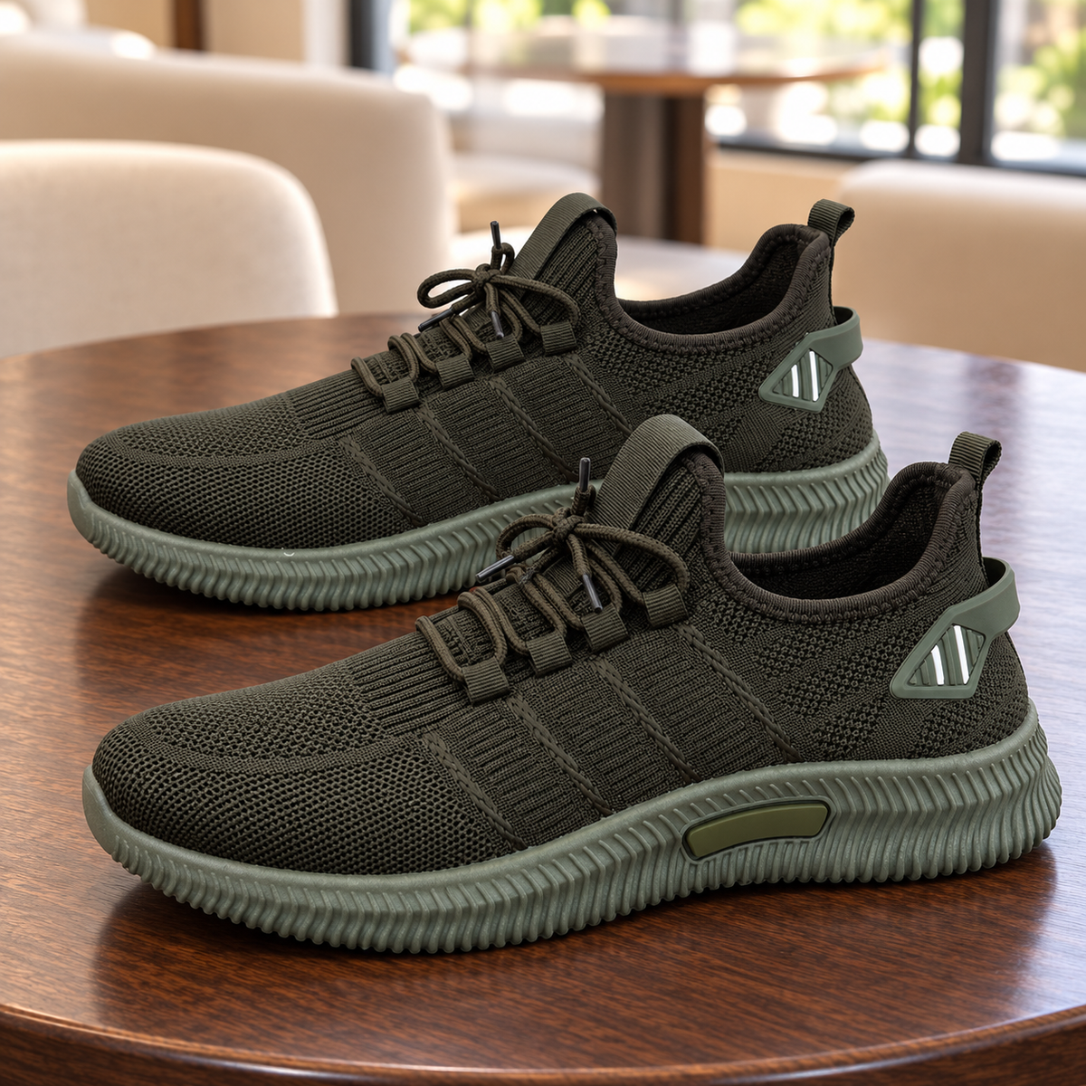 Buty Sportowe Męskie W24001 green  (41-46,12par)