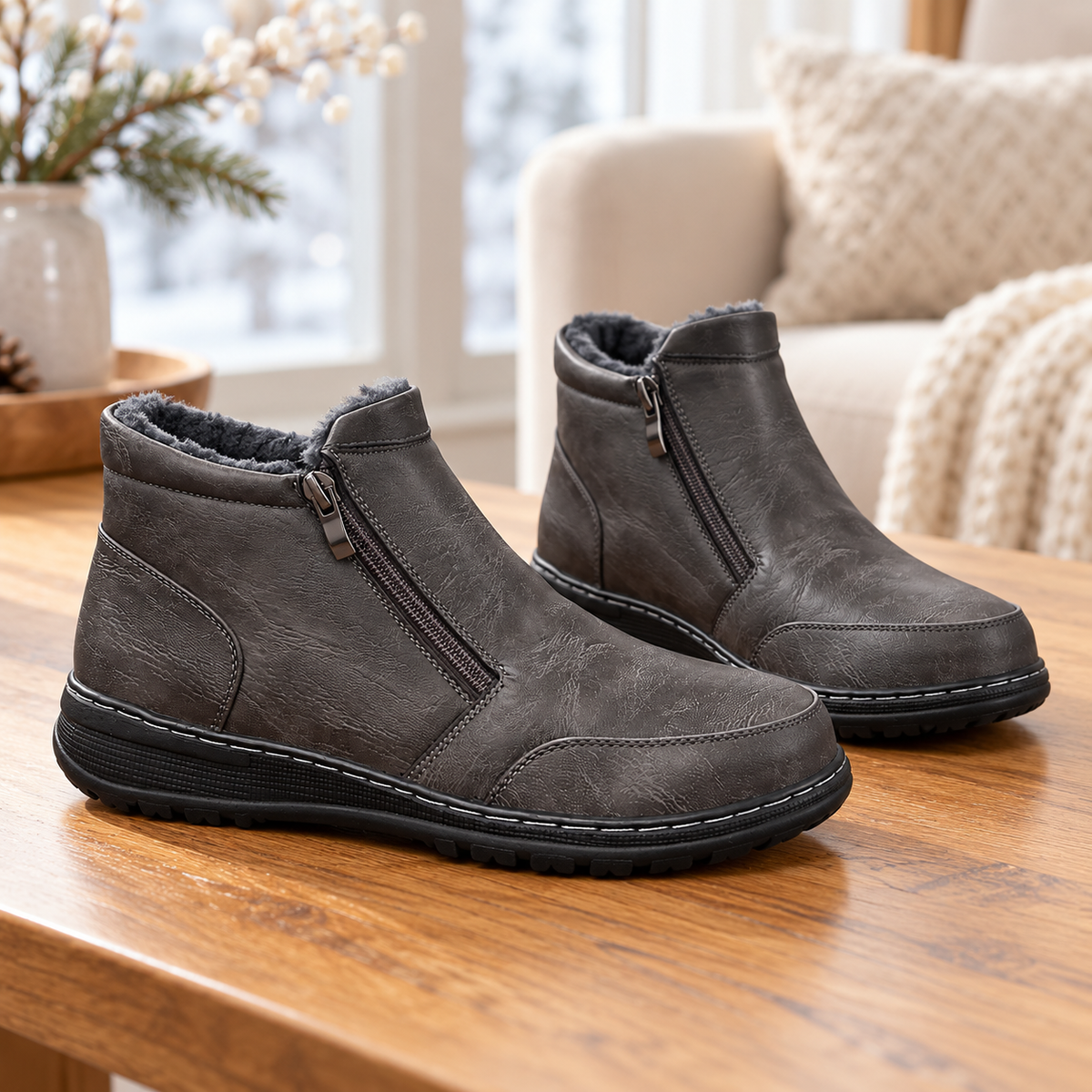Botki Damskie (36-42) 12Par D83-10 GREY