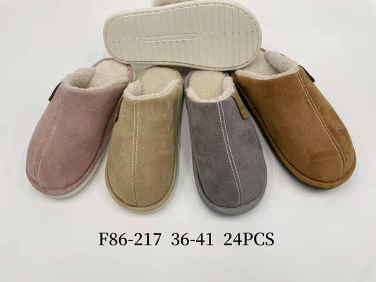 Kapcie Damskie F86-217 (36-41,24p) Mix kolorów