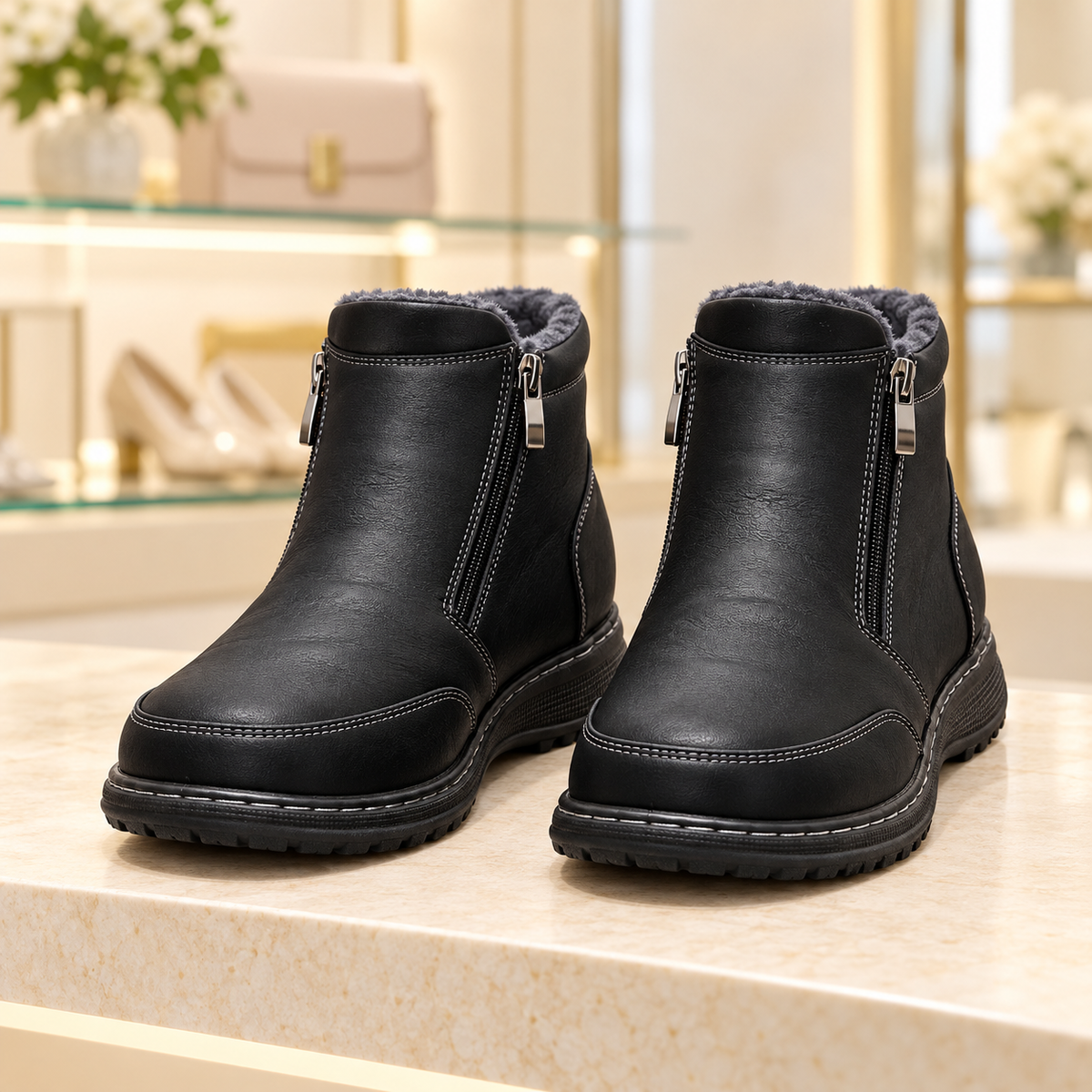Botki Damskie (36-42) 12Par D83-1 BLACK