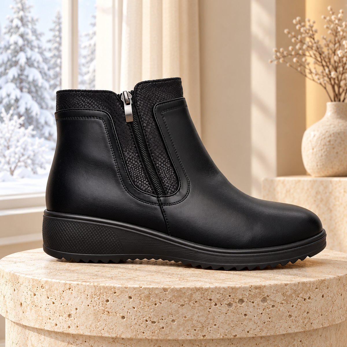 Botki Damskie (36-42) 12Par D26317-21 BLACK