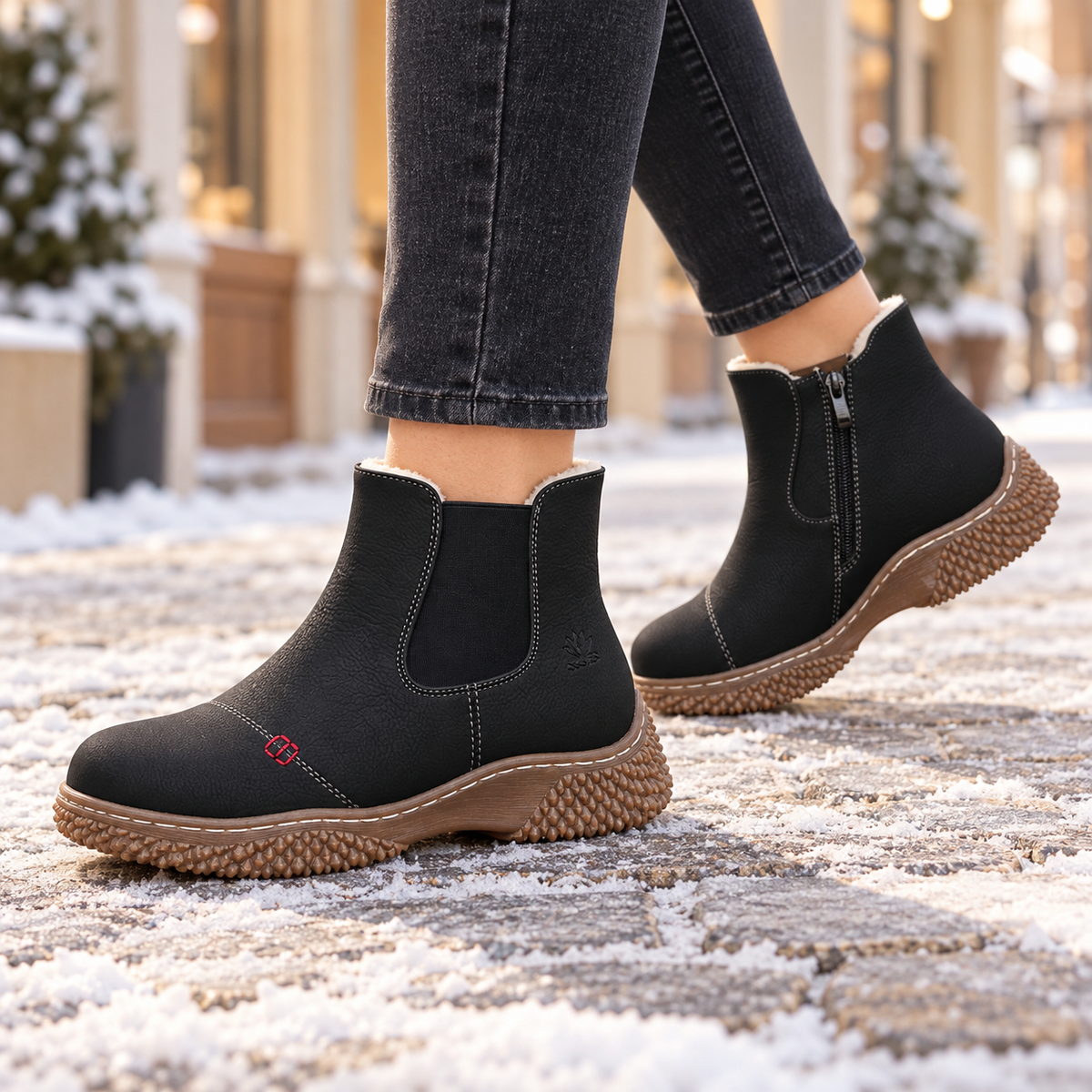 Botki Damskie (36-41) 12Par 9899-1 BLACK
