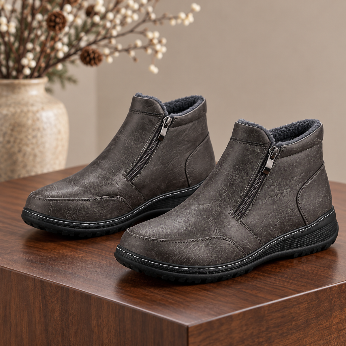 Botki Damskie (36-42) 12Par D83-10 GREY
