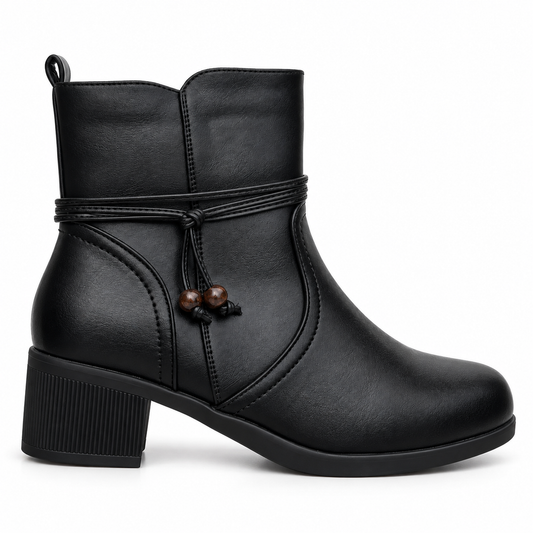Botki Damskie (36-41) 12Par 7028-1 BLACK