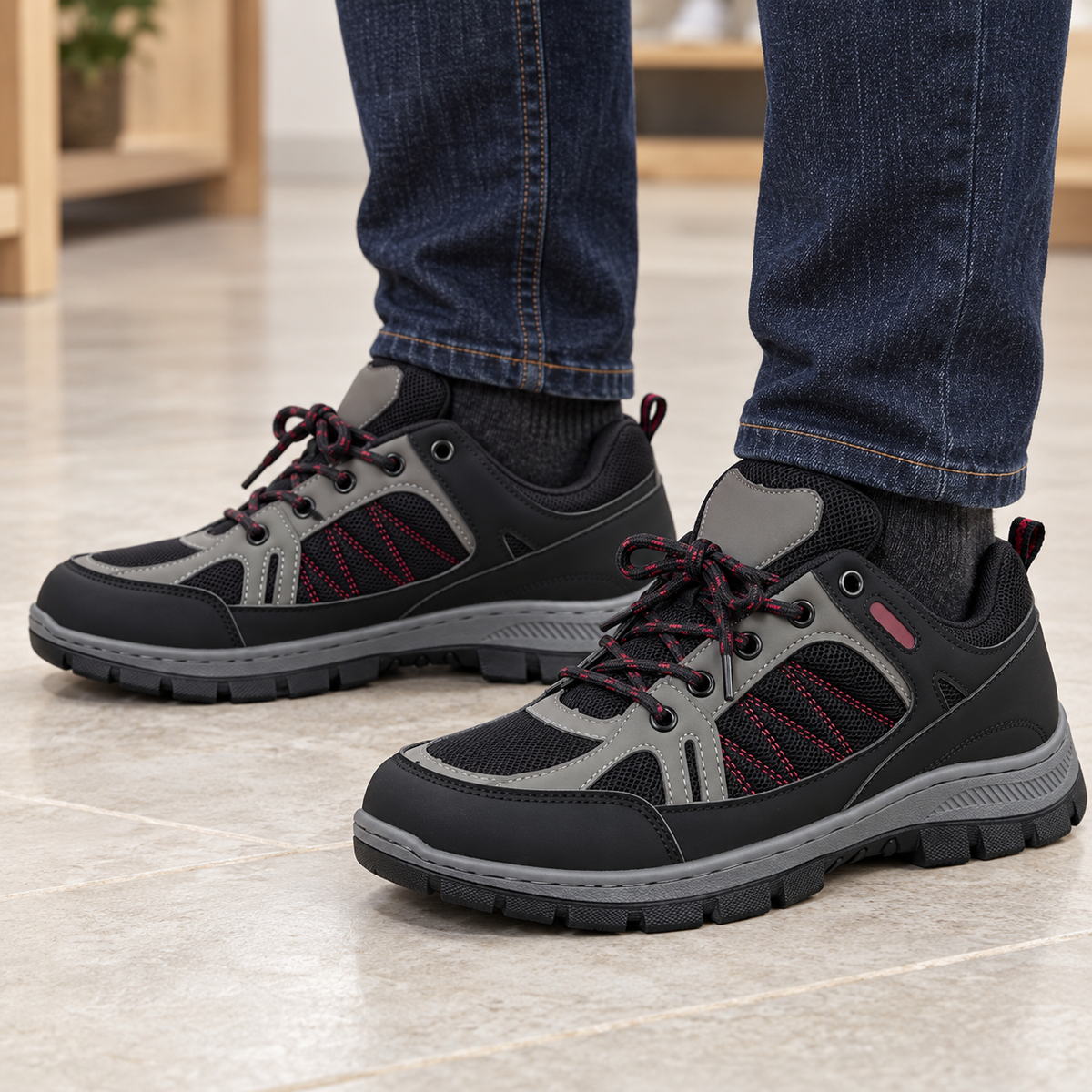 Buty Sportowe Męskie U4001-3 Black  (40-46,12par)
