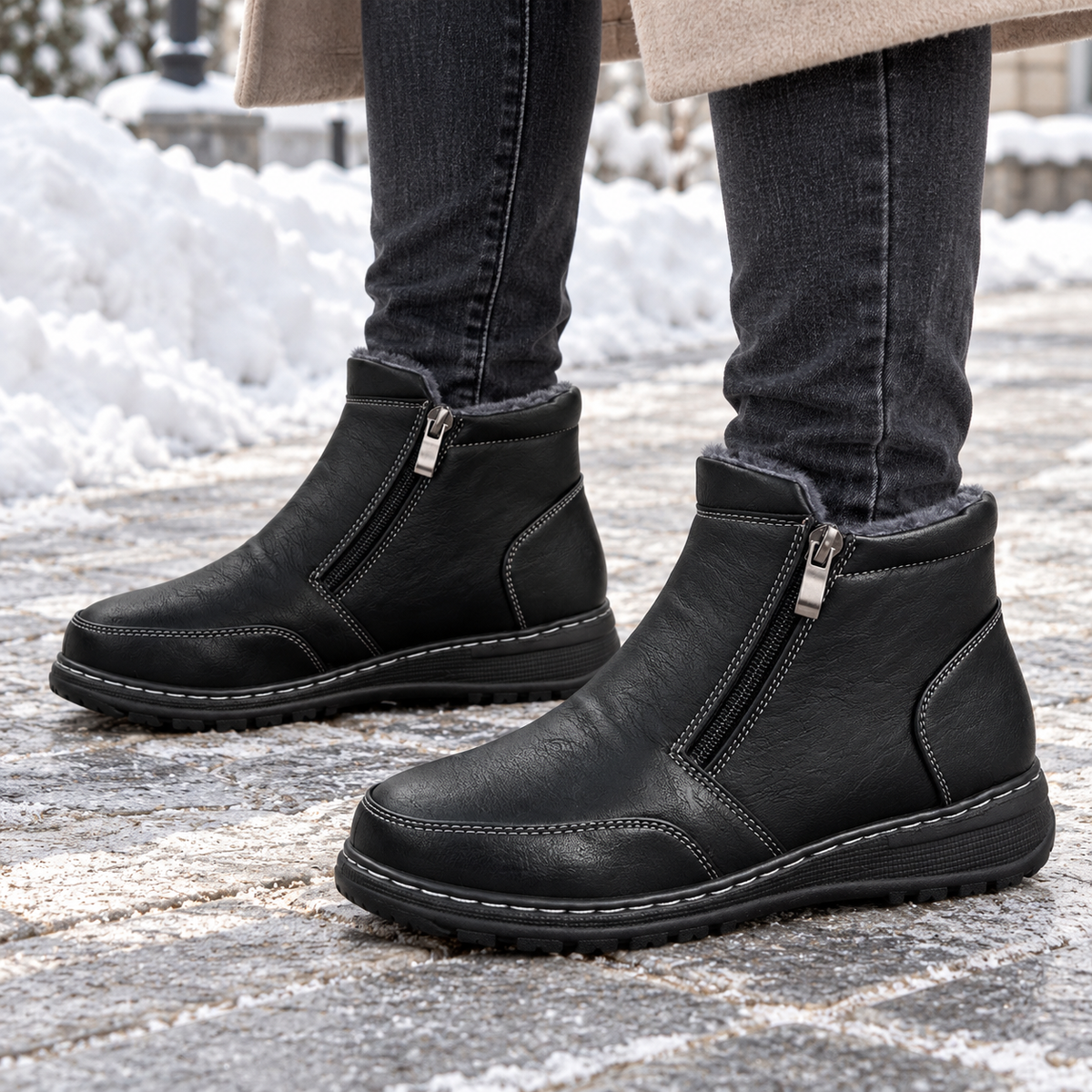 Botki Damskie (36-42) 12Par D83-1 BLACK