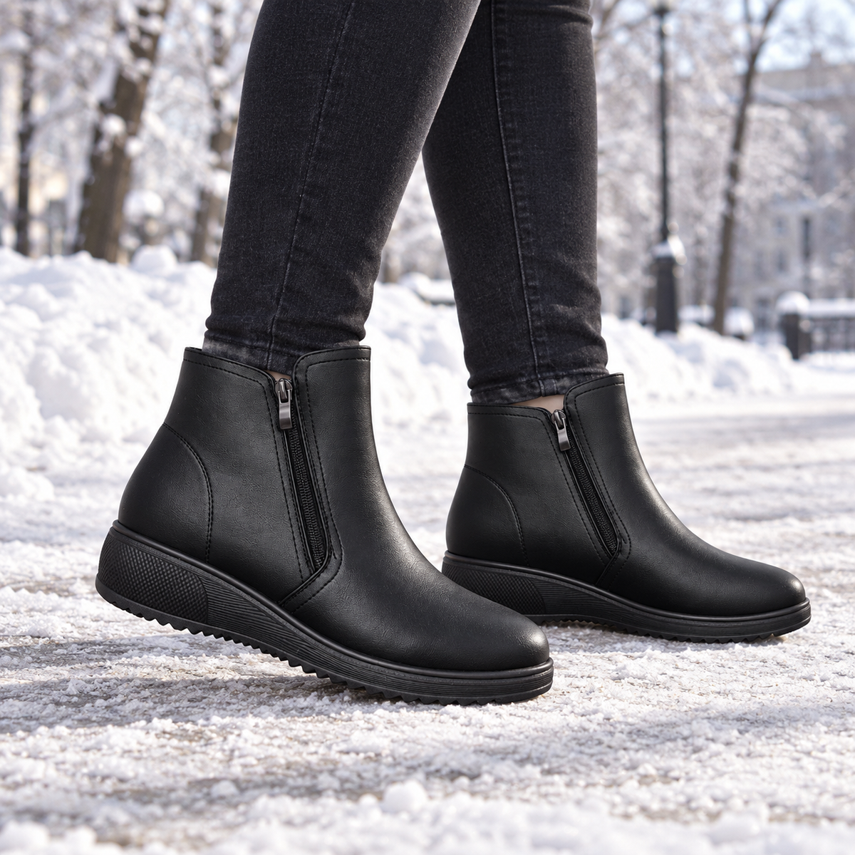 Botki Damskie (36-42) 12Par D26304-21 Black