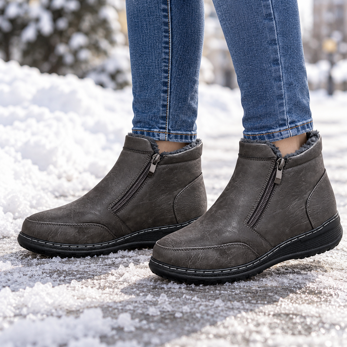Botki Damskie (36-42) 12Par D83-10 GREY