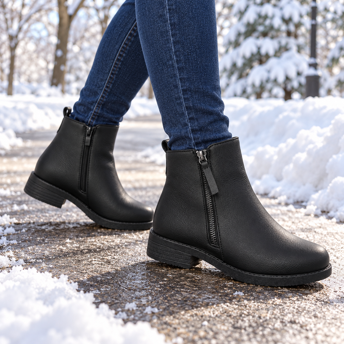 Eleganckie Buty Damskie D3714-1 (36-41,12par) BLACK