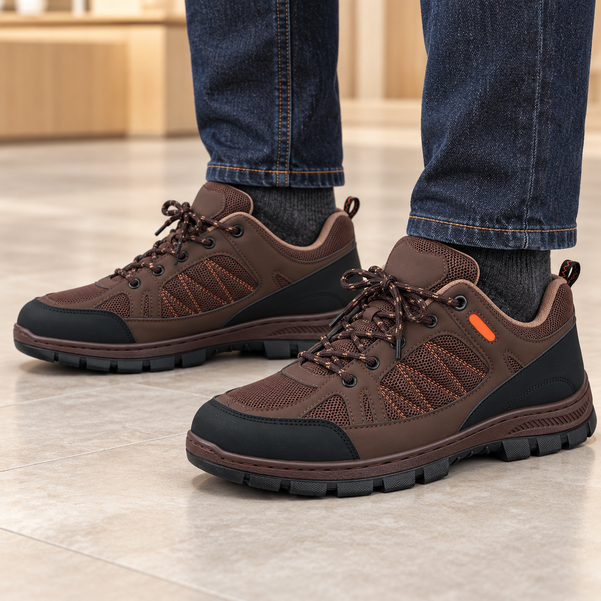 Buty Sportowe Męskie U4001-2 Brown  (40-46,12par)