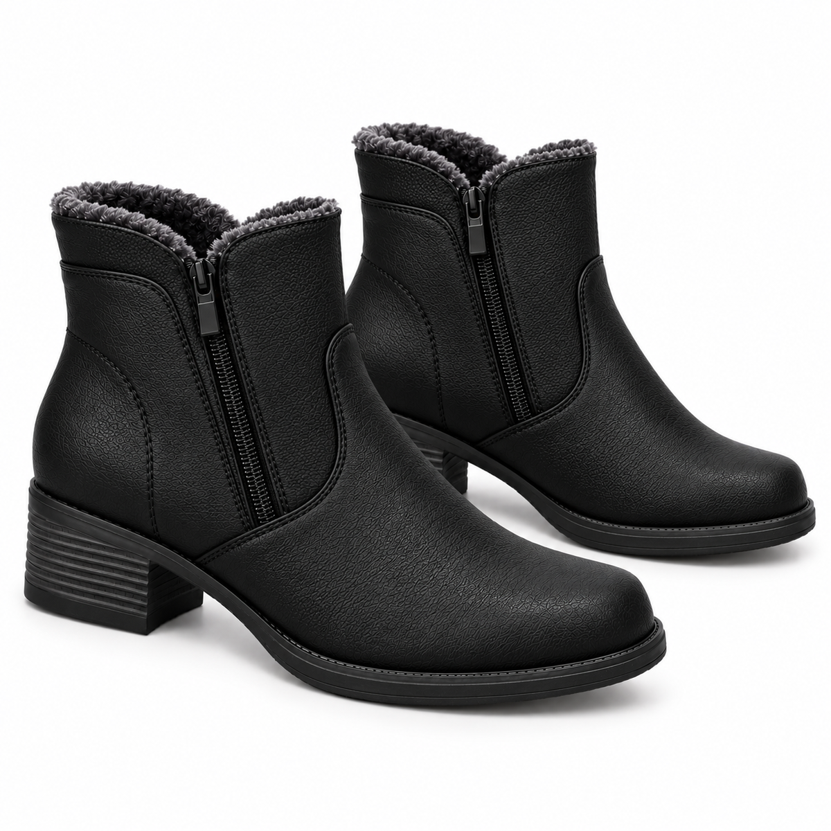 Botki Śniegowce damskie (36-41, 12par) 2083-3 BLACK