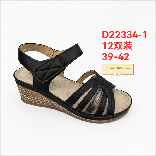 Sandały damskie D22334-1 (36-42,12Par)