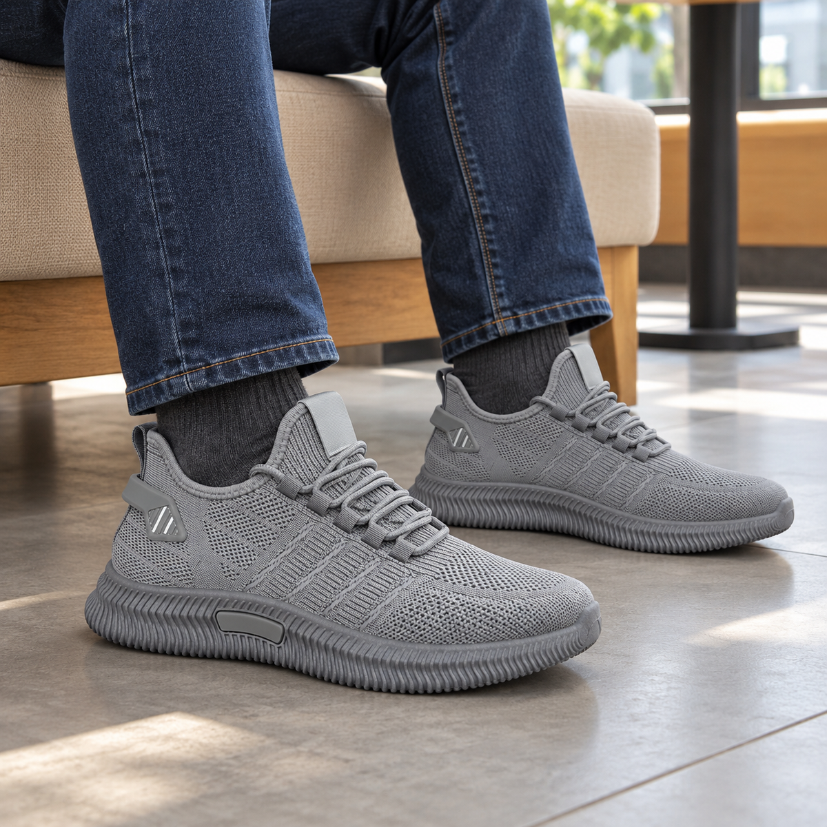 Buty Sportowe Męskie W24001 Grey  (41-46,12par)