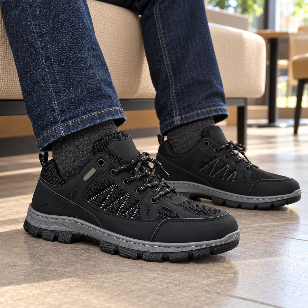 Buty Sportowe Męskie U4001-1 Black  (40-46,12par)