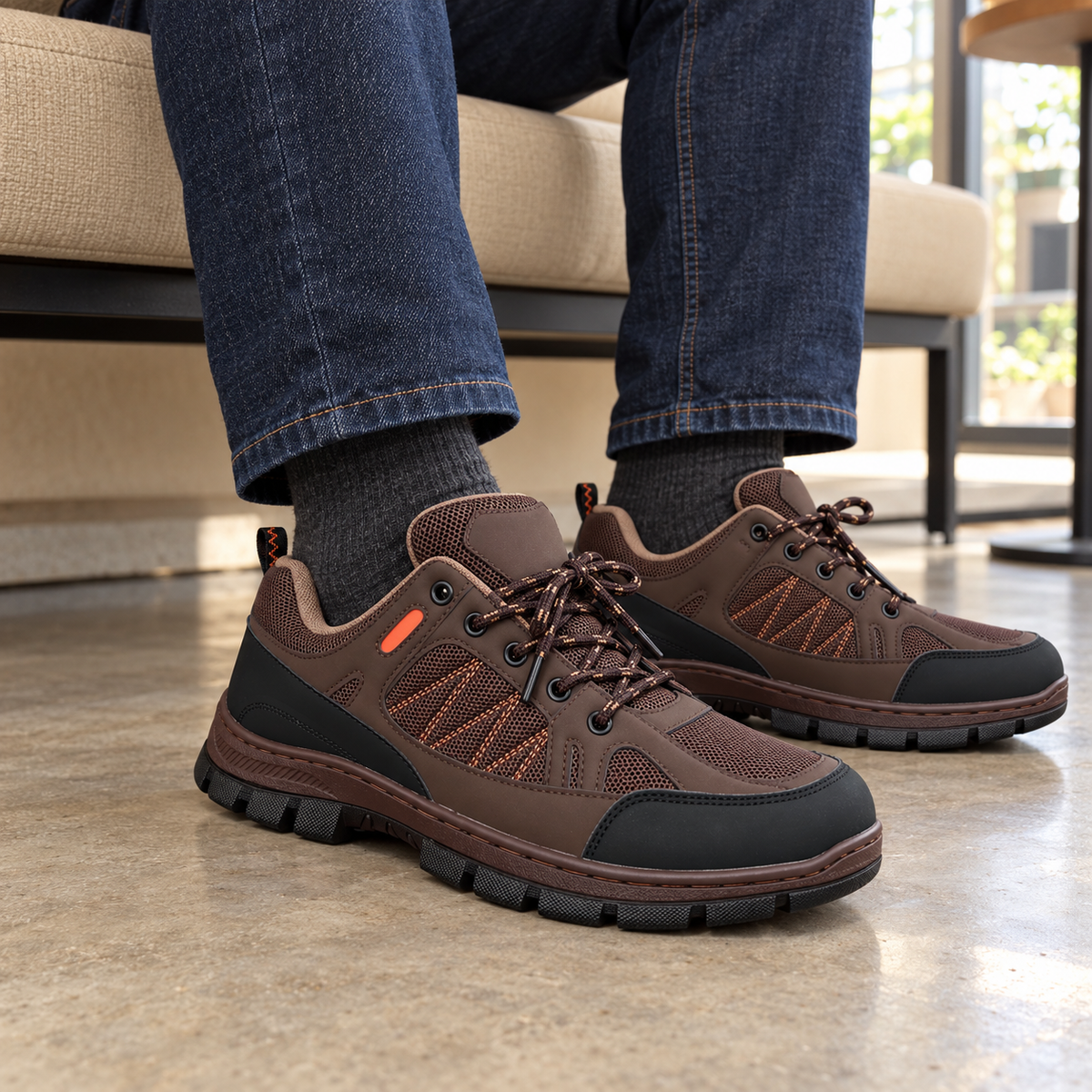 Buty Sportowe Męskie U4001-2 Brown  (40-46,12par)