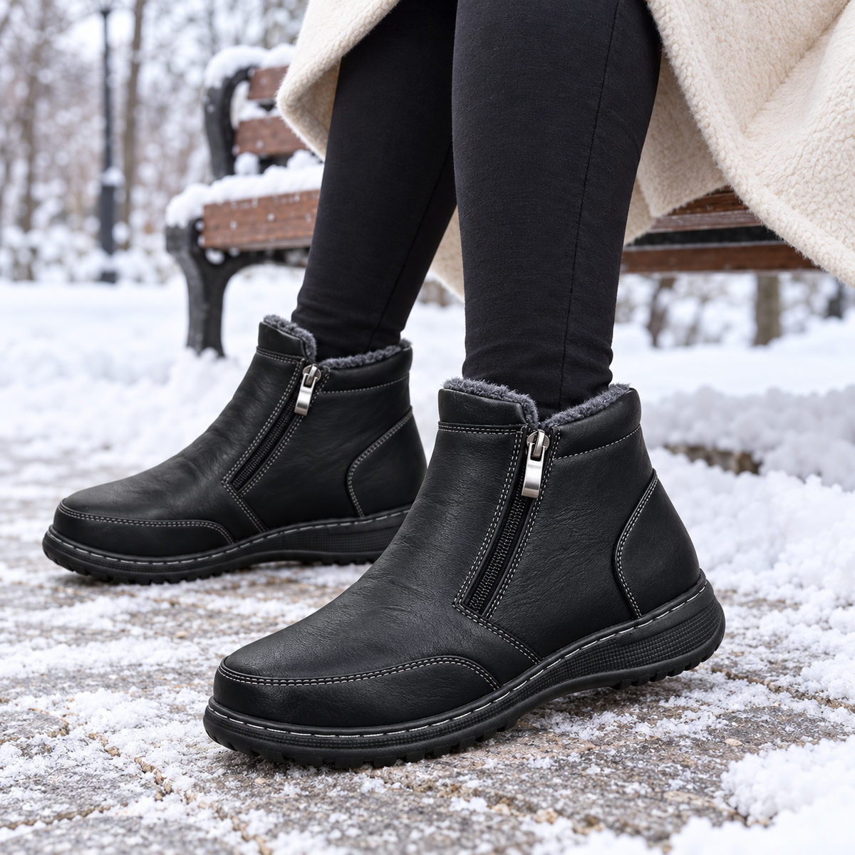 Botki Damskie (36-42) 12Par D83-1 BLACK