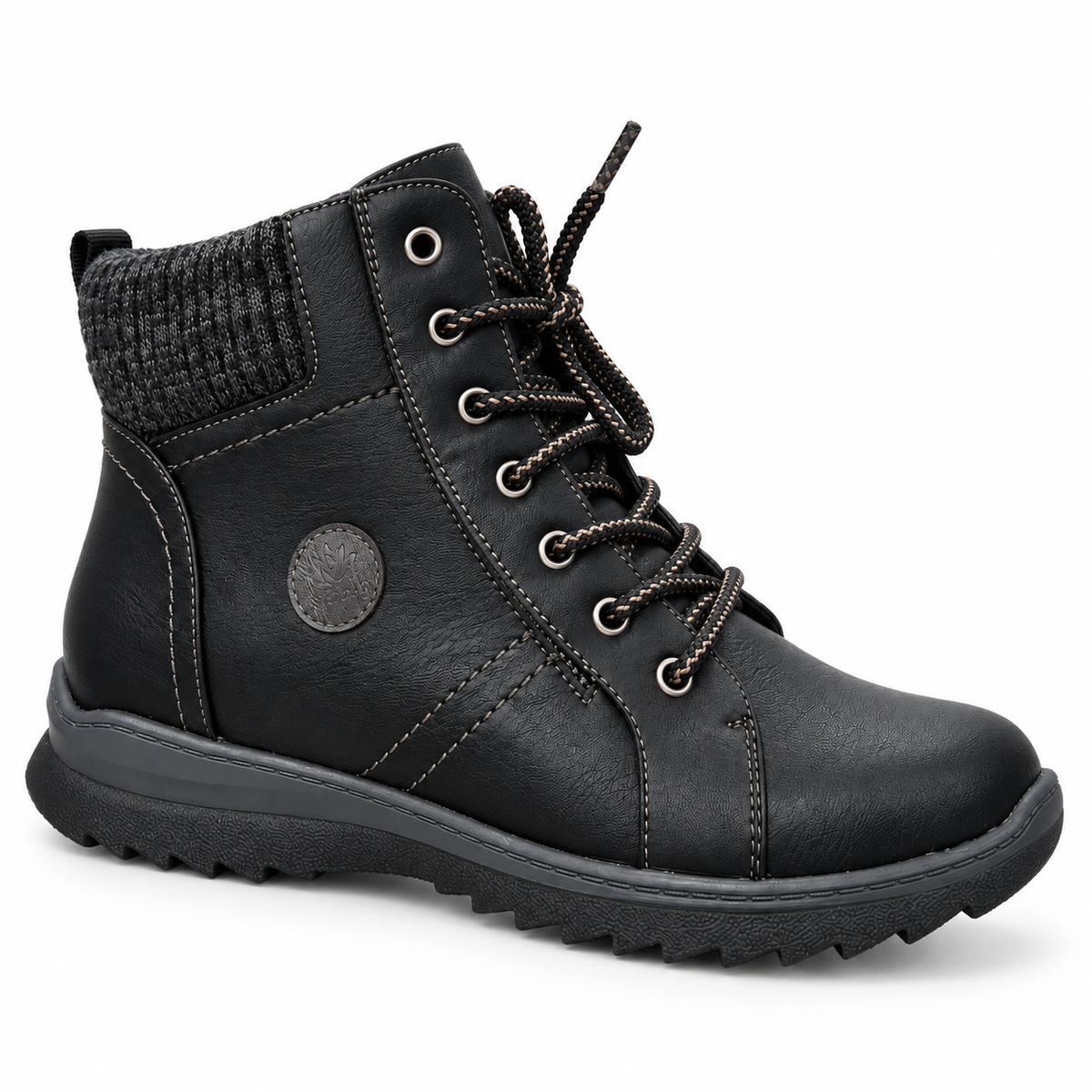 Botki Damskie (36-42) 12Par 9819-9 ALL BLACK