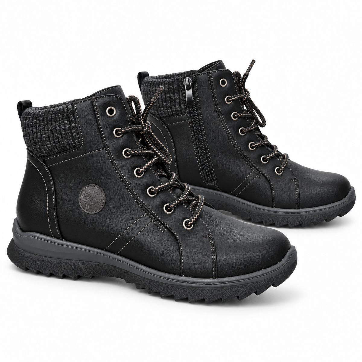 Botki Damskie (36-42) 12Par 9819-9 ALL BLACK