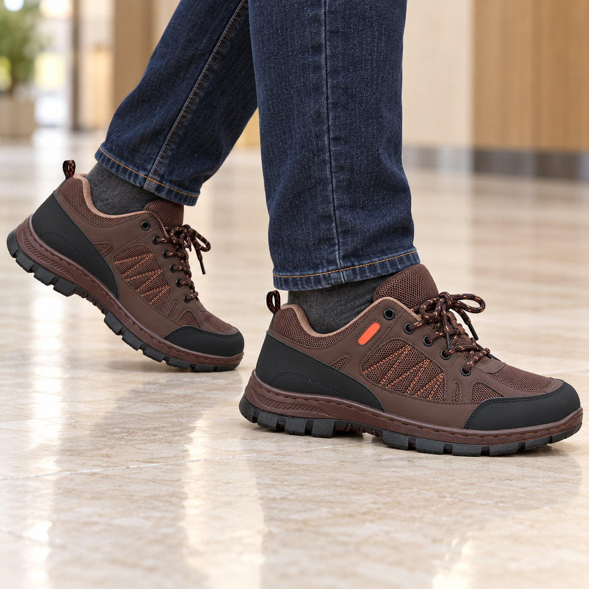 Buty Sportowe Męskie U4001-2 Brown  (40-46,12par)