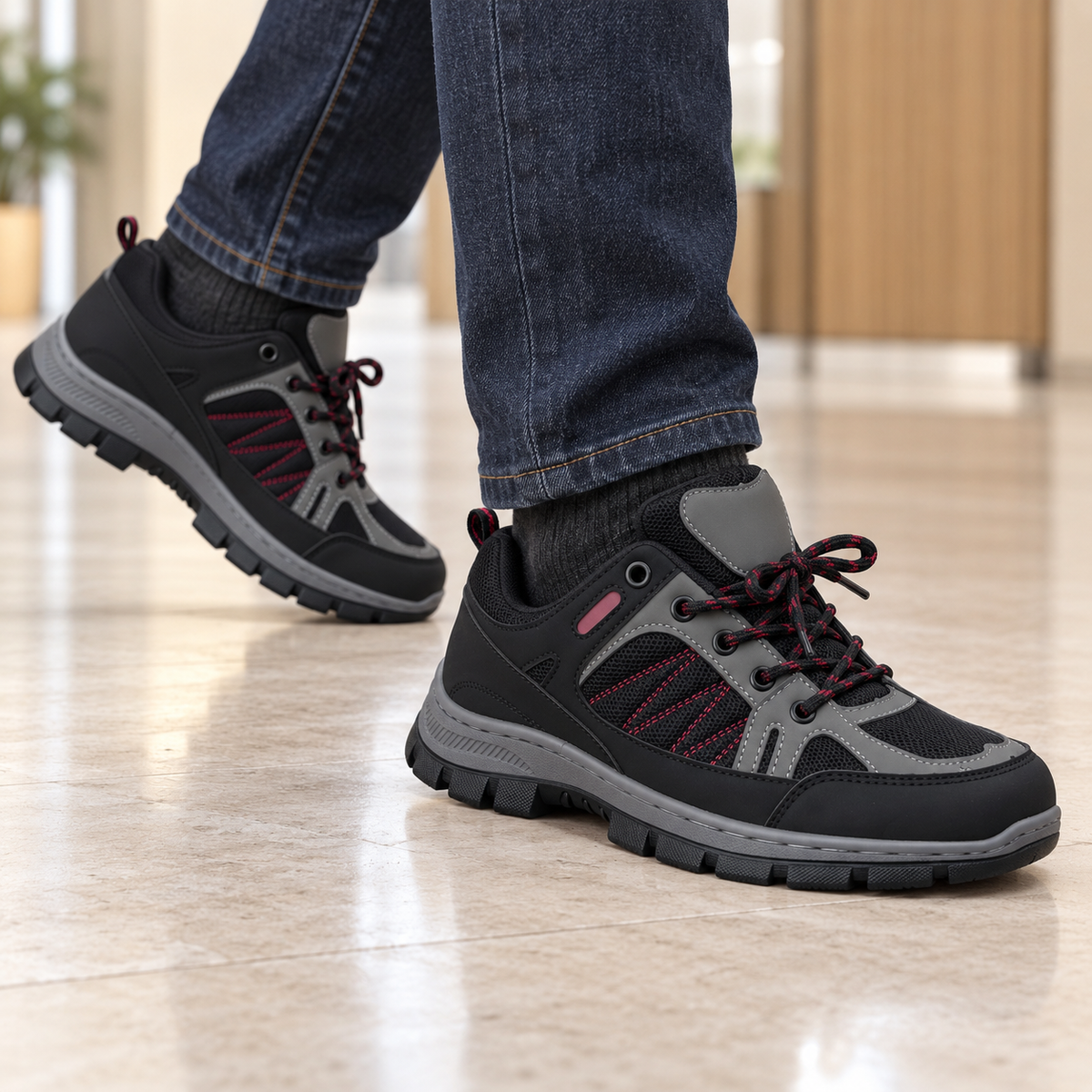 Buty Sportowe Męskie U4001-3 Black  (40-46,12par)
