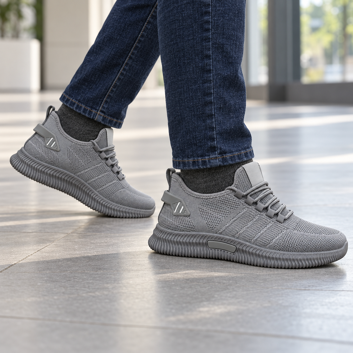 Buty Sportowe Męskie W24001 Grey  (41-46,12par)