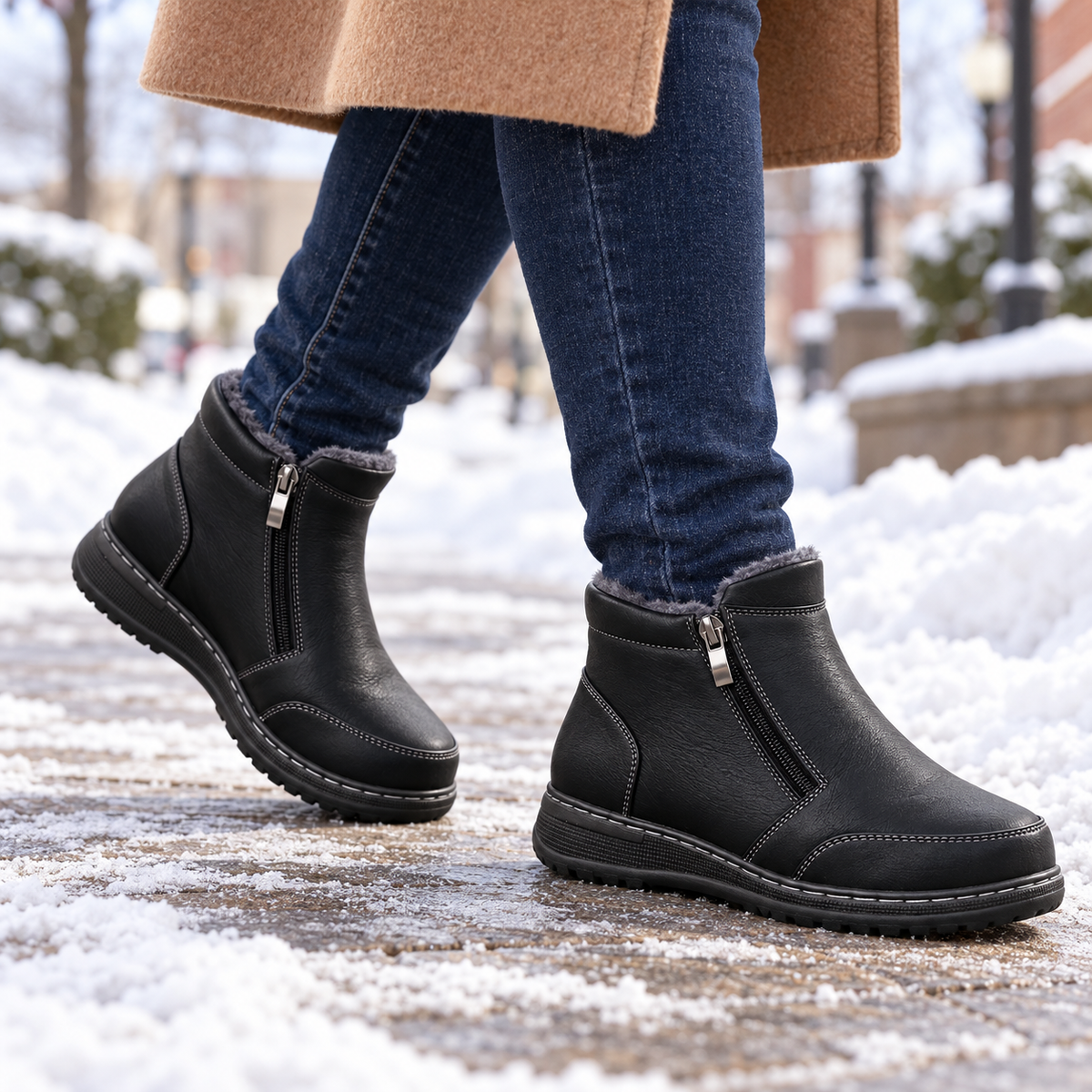 Botki Damskie (36-42) 12Par D83-1 BLACK