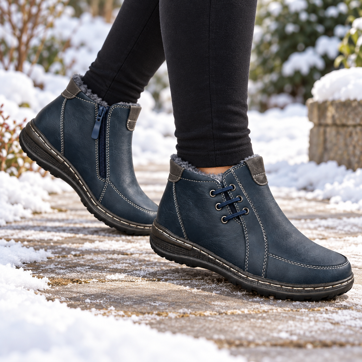 Botki damskie (36-41) 12par 9667-11 BLUE