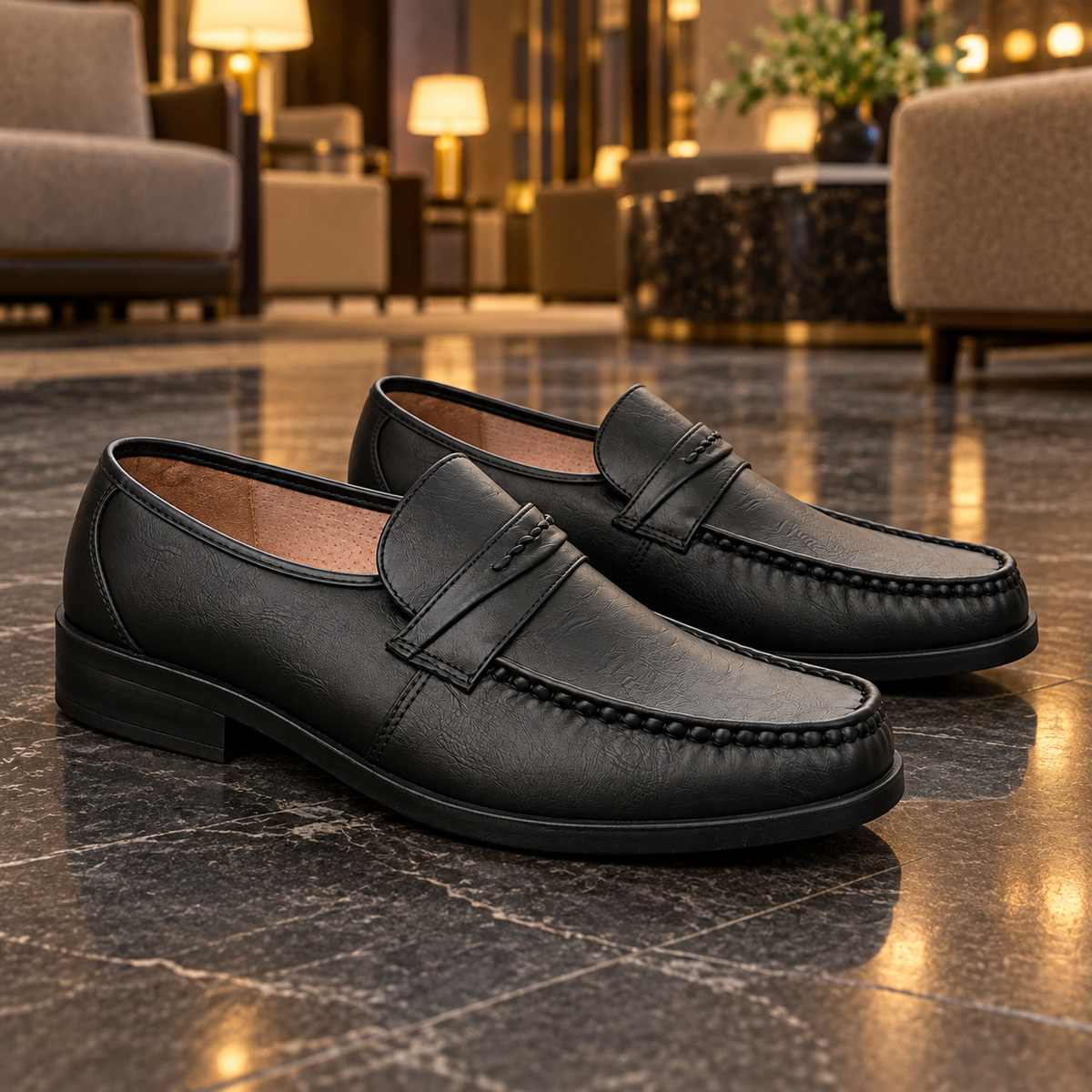 Półbuty męskie 5996-1 (40-46) 12par BLACK