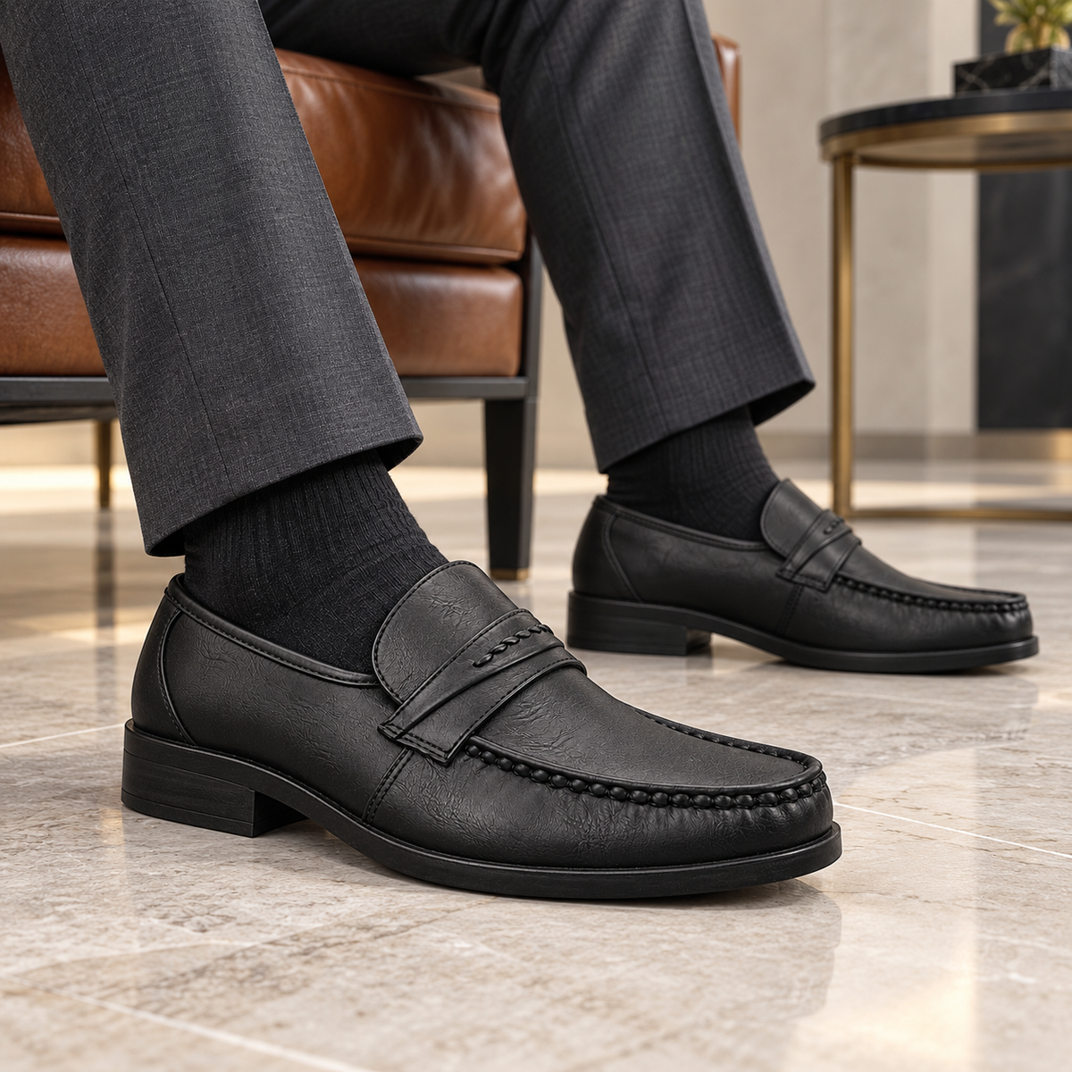 Półbuty męskie 5996-1 (40-46) 12par BLACK