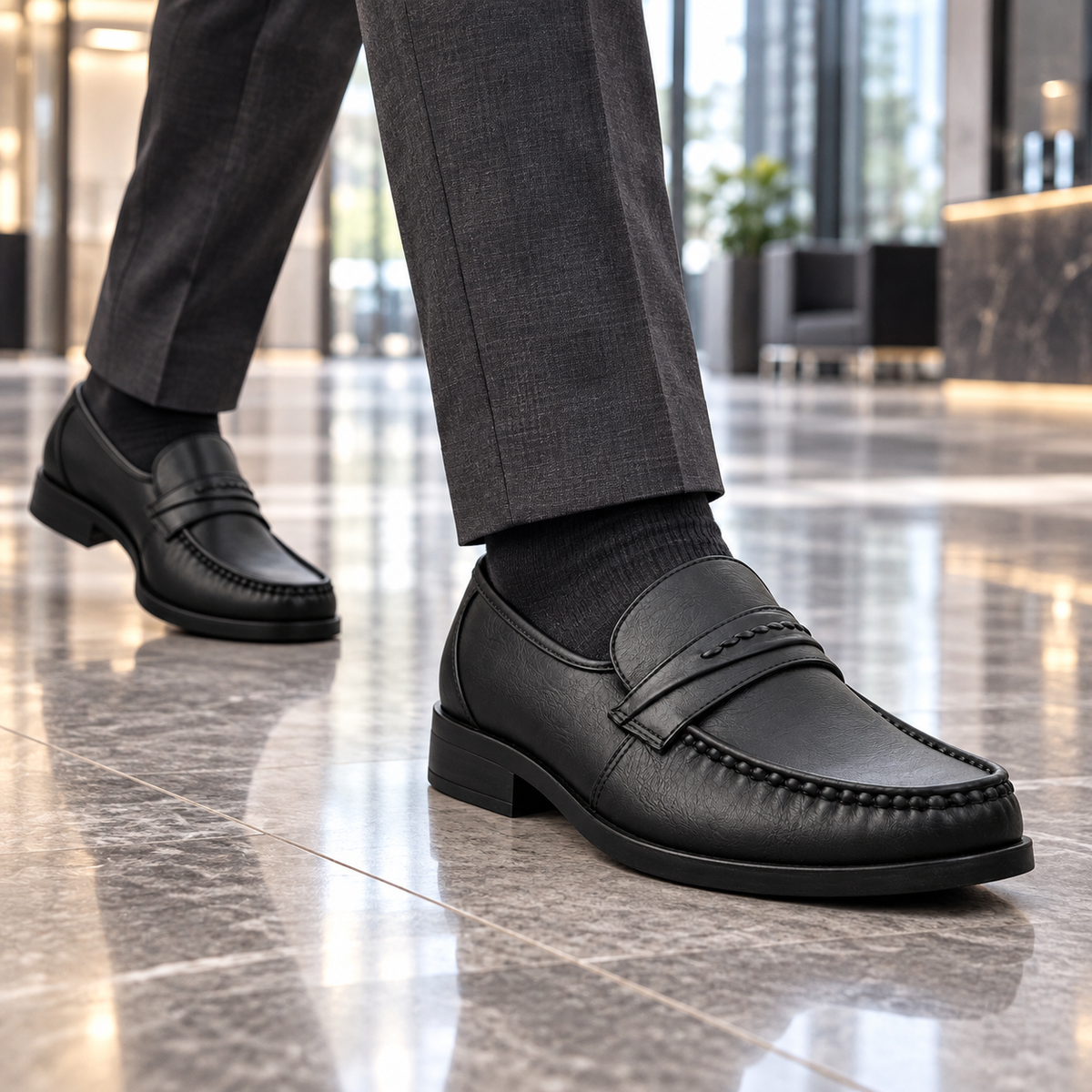 Półbuty męskie 5996-1 (40-46) 12par BLACK