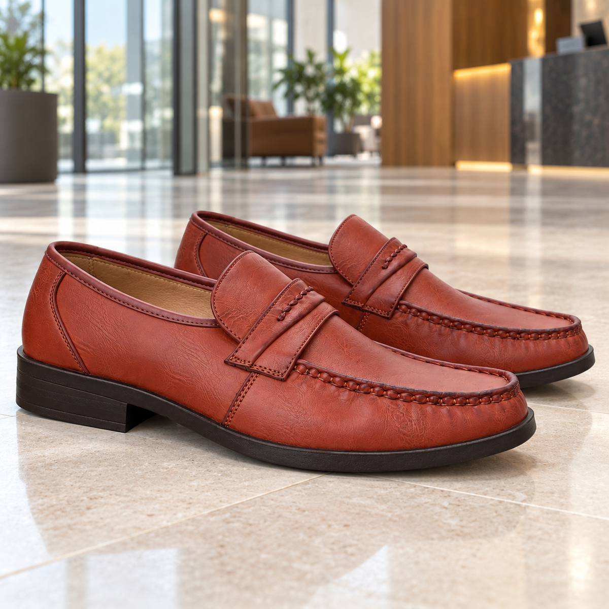 Półbuty męskie 5996T-2 (39-43) 8Par BROWN