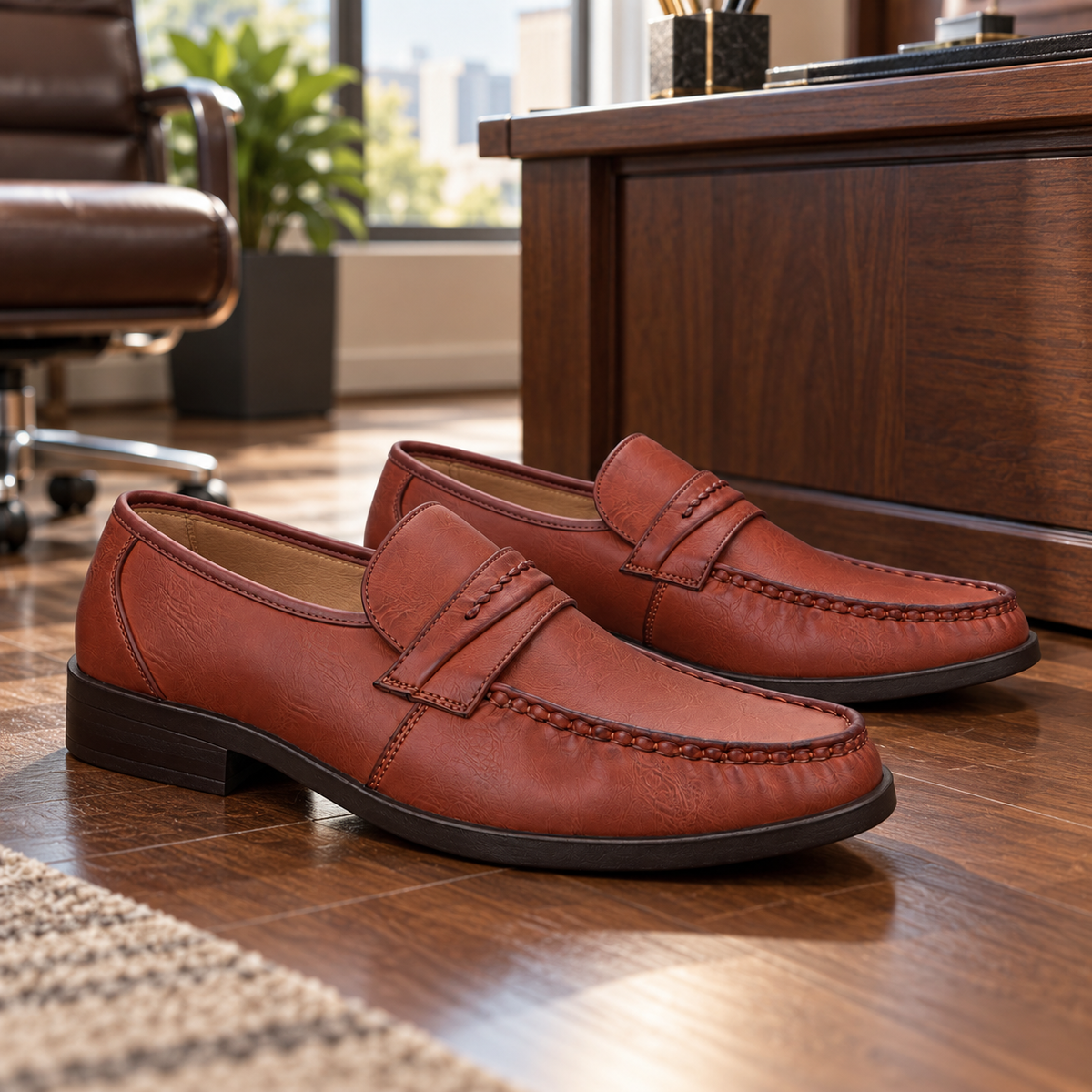 Półbuty męskie 5996T-2 (39-43) 8Par BROWN