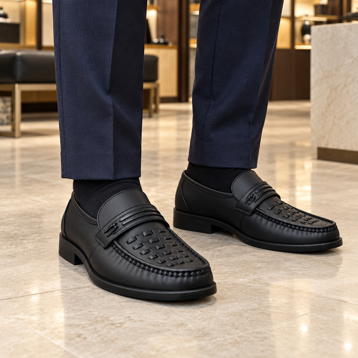 Półbuty męskie 5997T-1 (39-43) 8Par BLACK