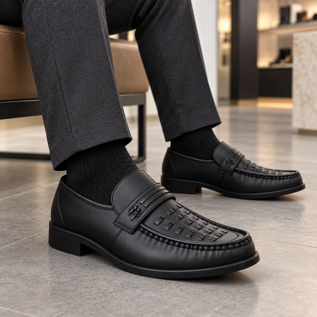 Półbuty męskie 5997T-1 (39-43) 8Par BLACK