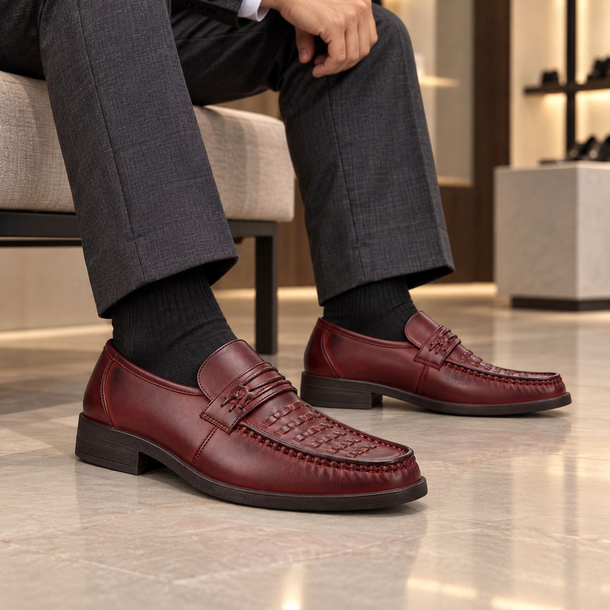 Półbuty męskie 5997T-2 (39-43) 8Par BLACK