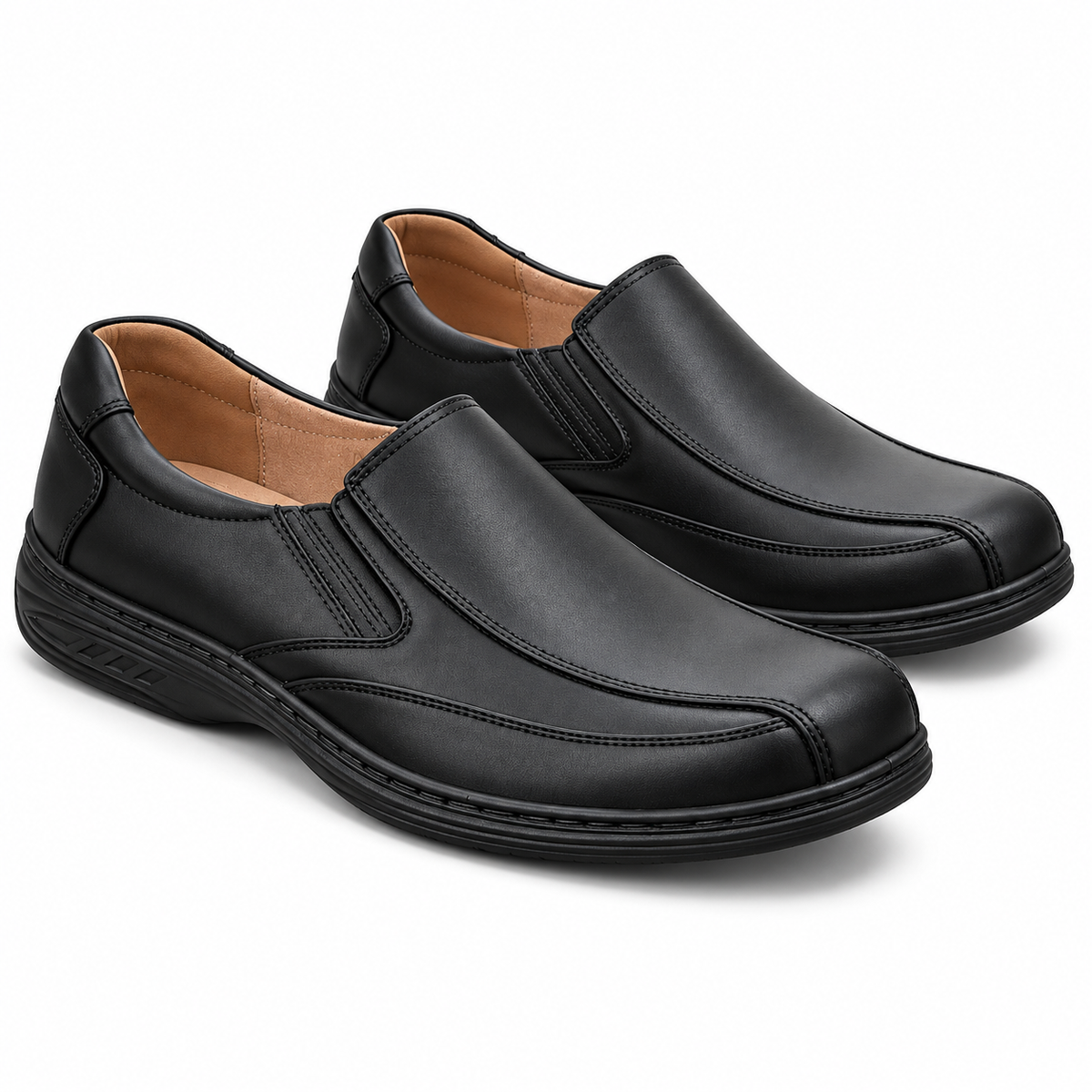Półbuty męskie 3856-1 (40-46) 12par BLACK