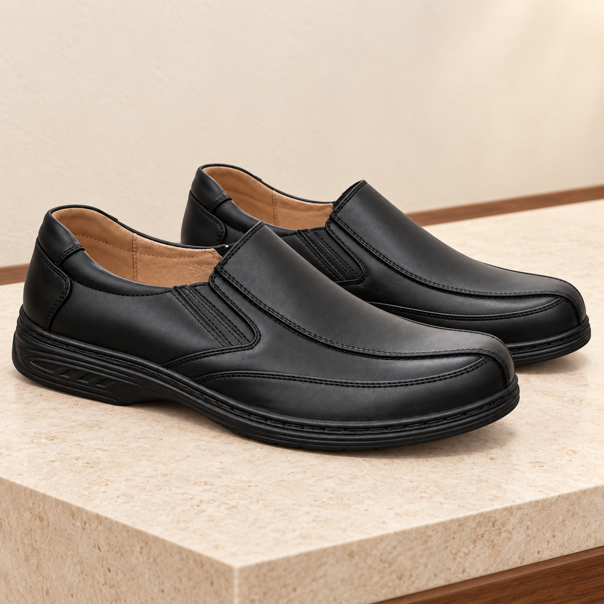 Półbuty męskie 3856-1 (40-46) 12par BLACK