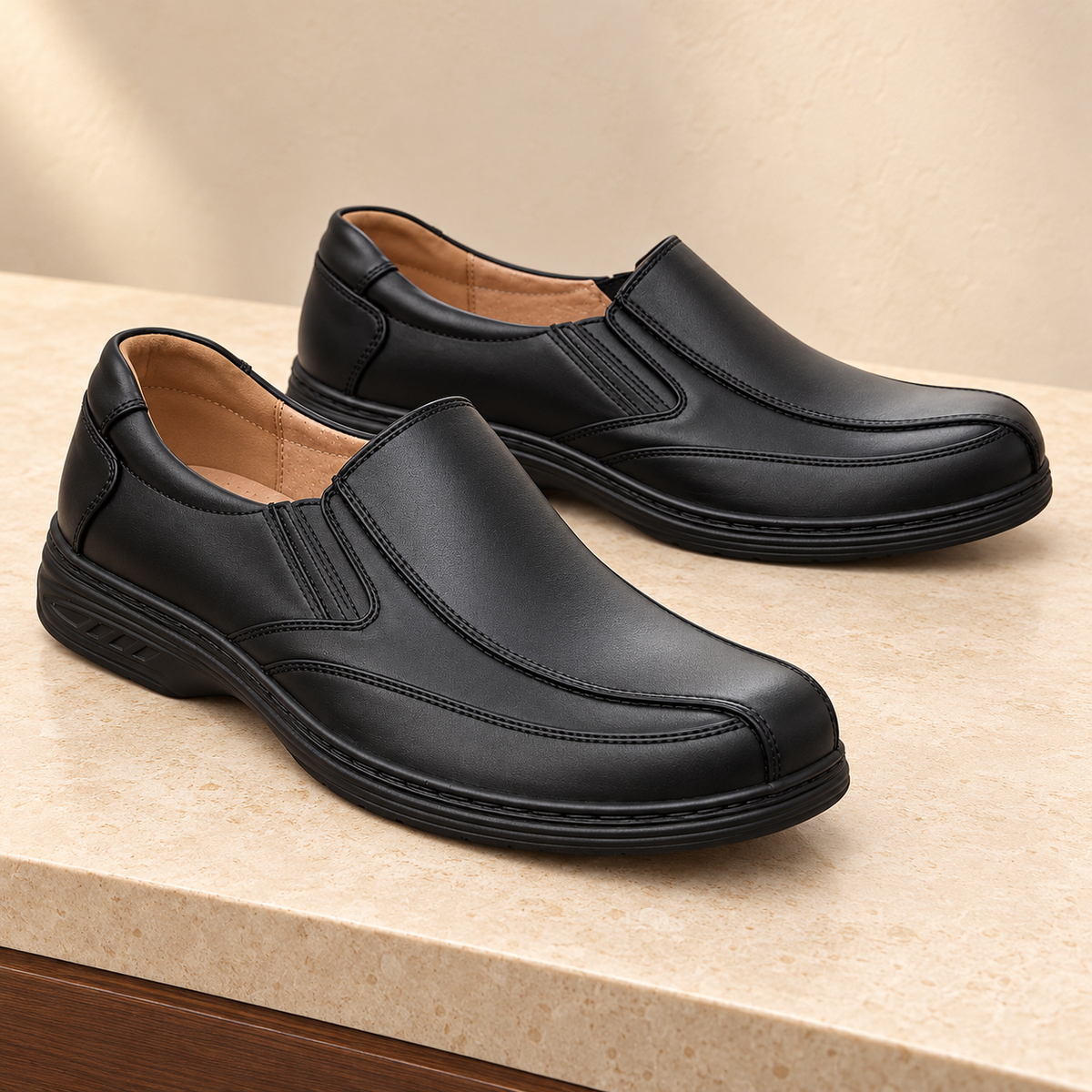 Półbuty męskie 3856-1 (40-46) 12par BLACK